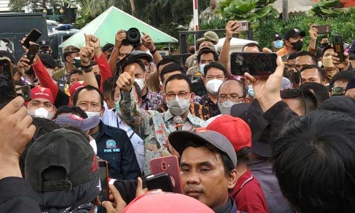 anies baswedan dan buruh