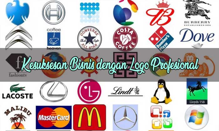 kesuksesan bisnis dengan logo profesional